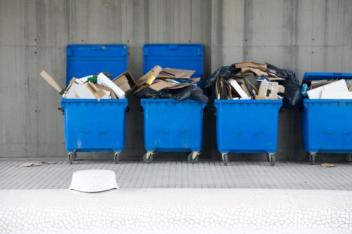 Team members performing home clearance in East London residence