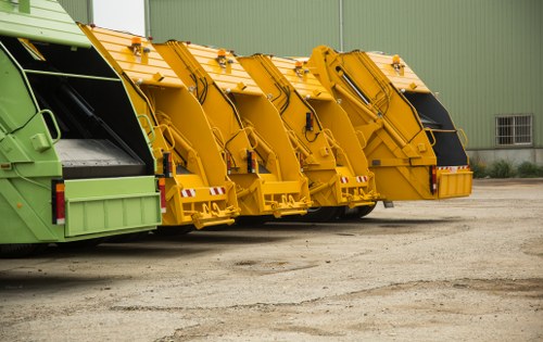 Rubbish collection process in East London